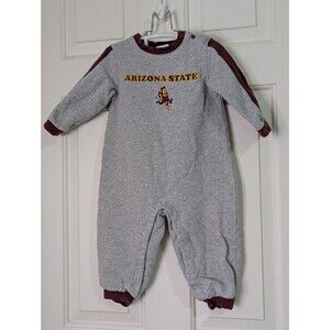 Arizona State Sun Devils Fleece One Piece Jumper 24 Months Gray NCAA College ASU